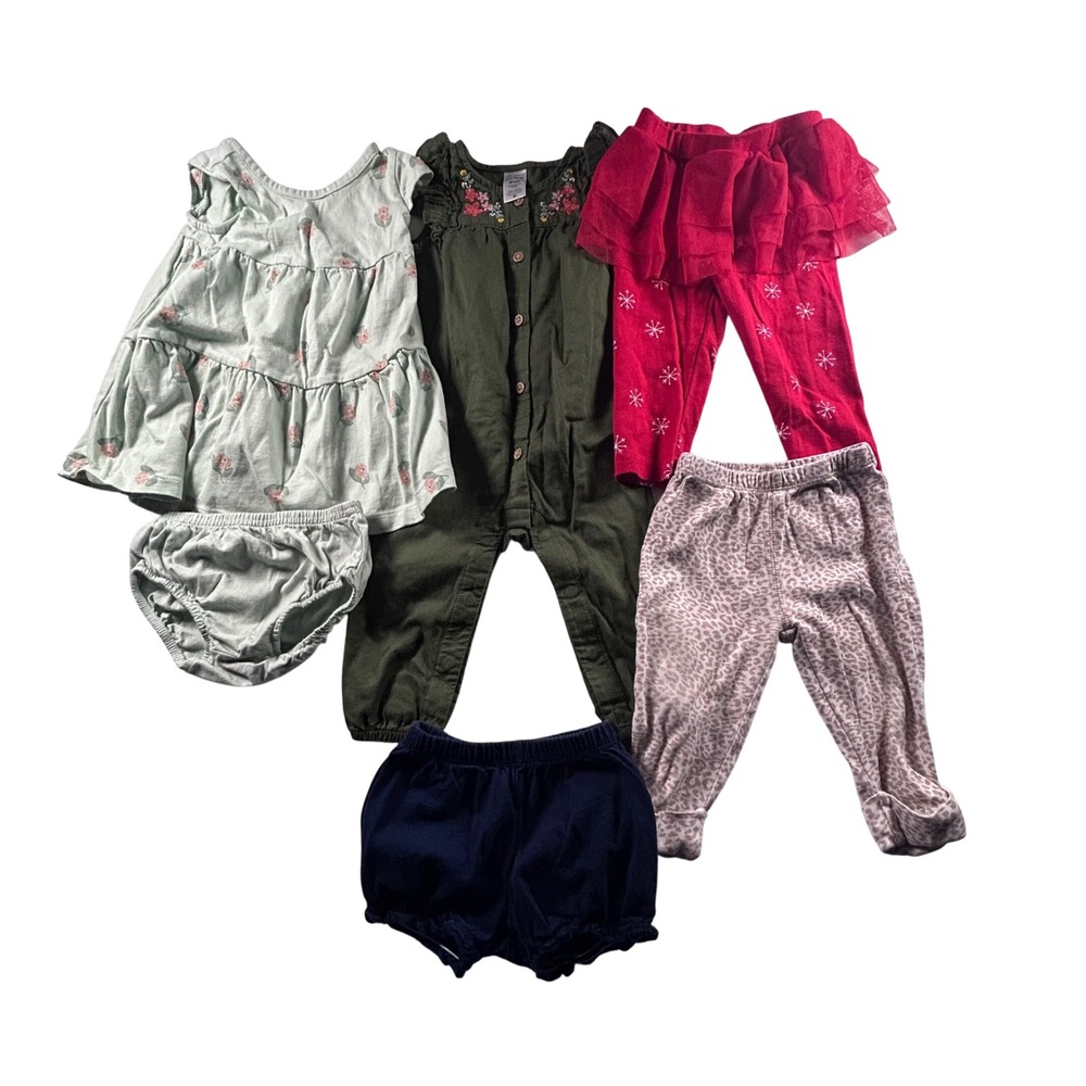 Carter's Baby Girl Clothes Bundle 9 months 6 pieces